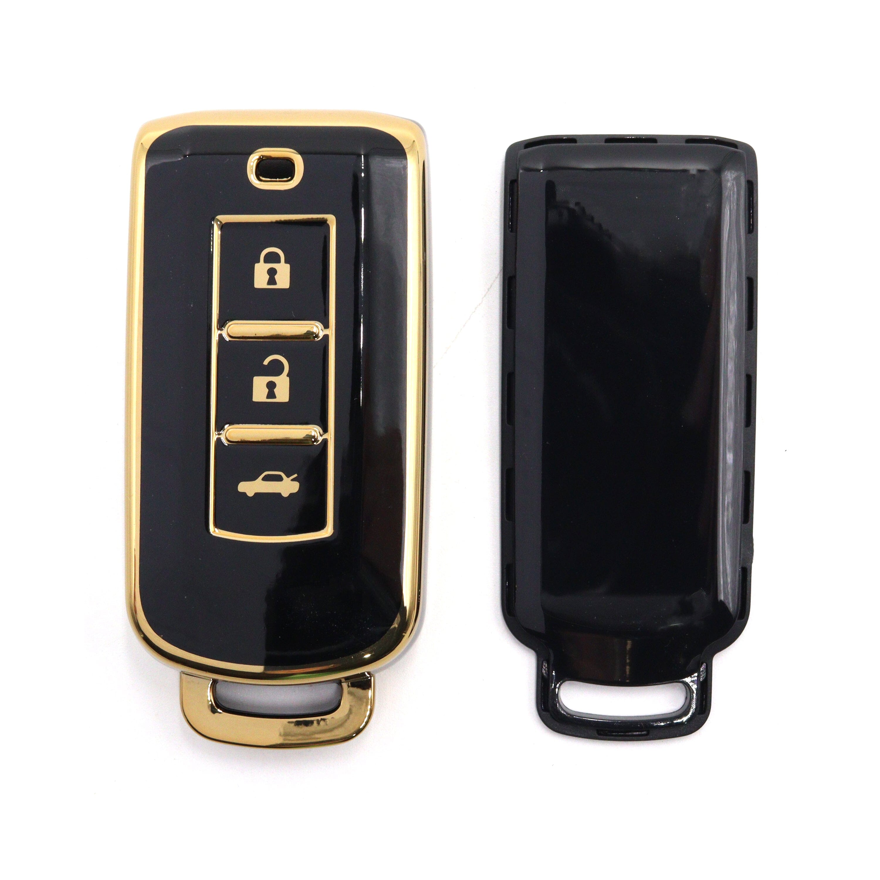 3 Button Black Car Key Cover To Suit Mitsubishi Outlander | Remote Pro